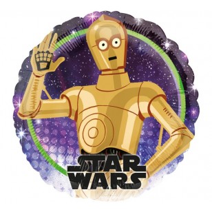 Star Wars C3PO Birthday Balloon Star Wars C3PO Birthday Balloon
